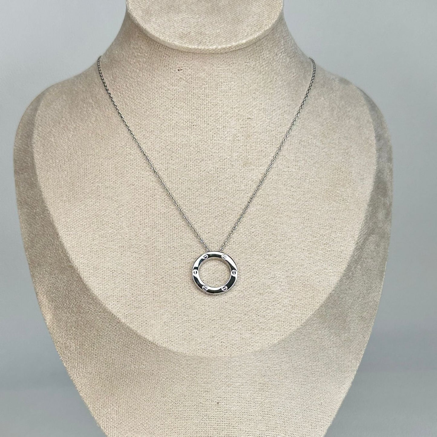 Silver Circle Necklace