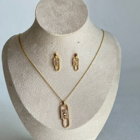 Gold Diamond Jewelry Set