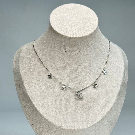 Silver Diamond Necklace