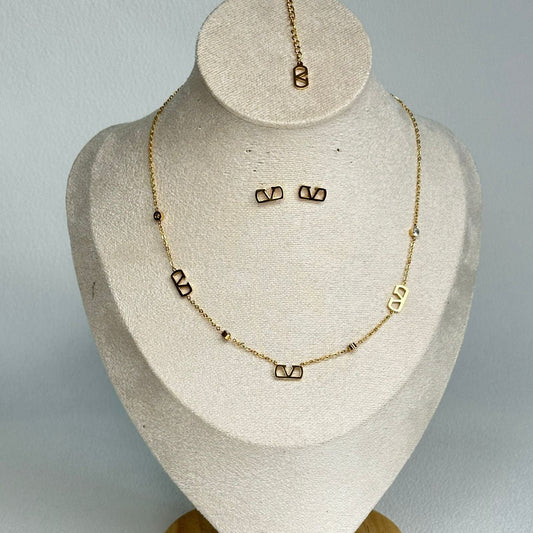 Gold Hract Jewelry Set