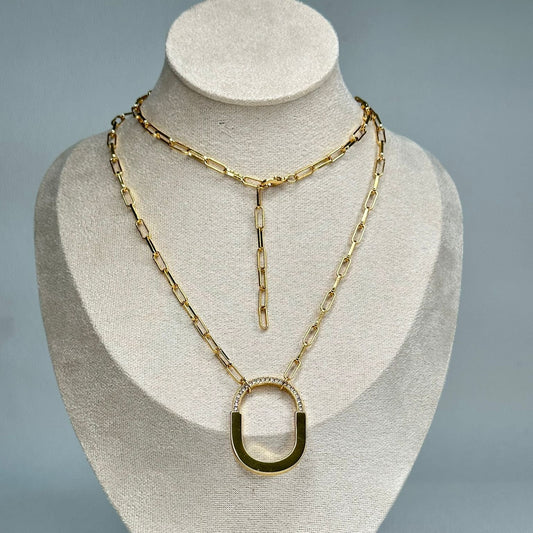 Gold Hlock Necklace