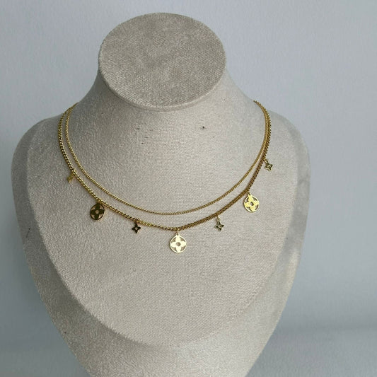 Gold Rose Necklace